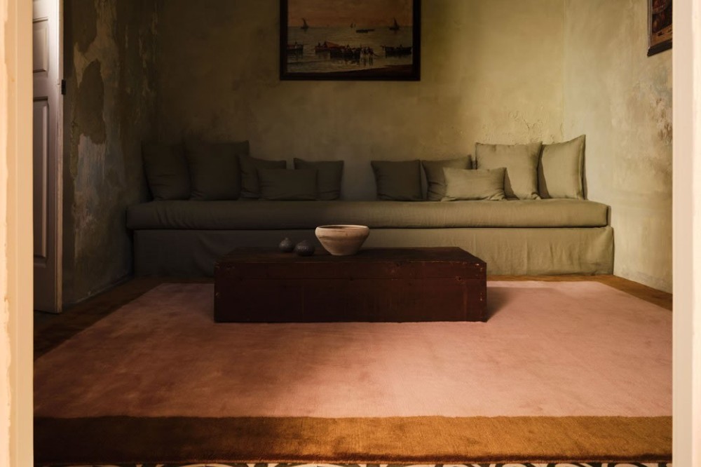 Border Mohair Rose Quartz