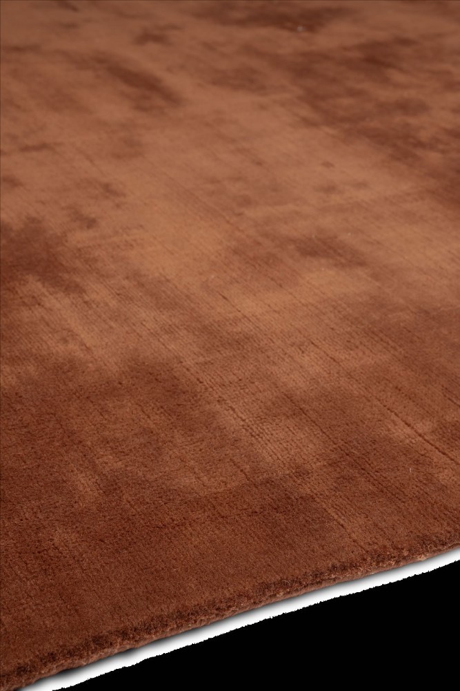 Handloom Cashmere Blend Low Pile Russet