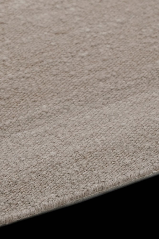 Flatweave Handcarded Wool Bone