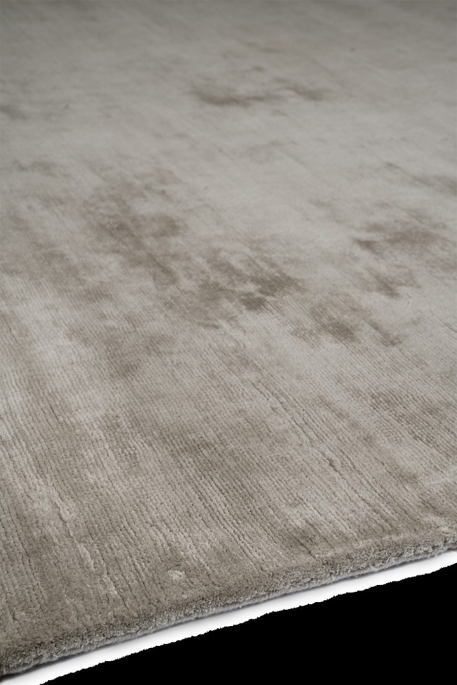 Handloom Cashmere Blend Low Pile Silver