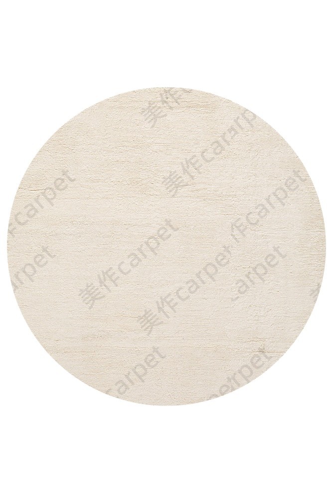 Deep Pile Merino Natural Round