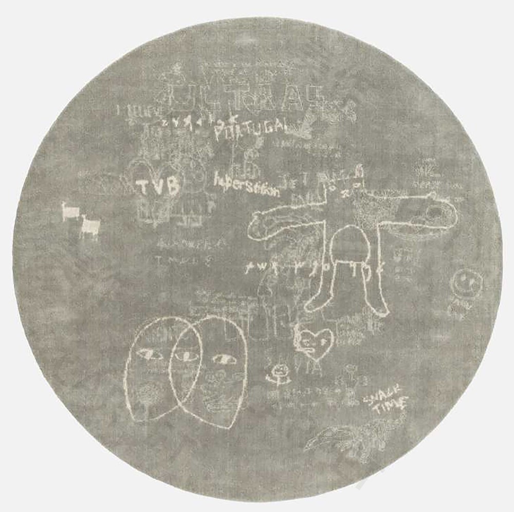 Hypercode Round Rug - Lichen