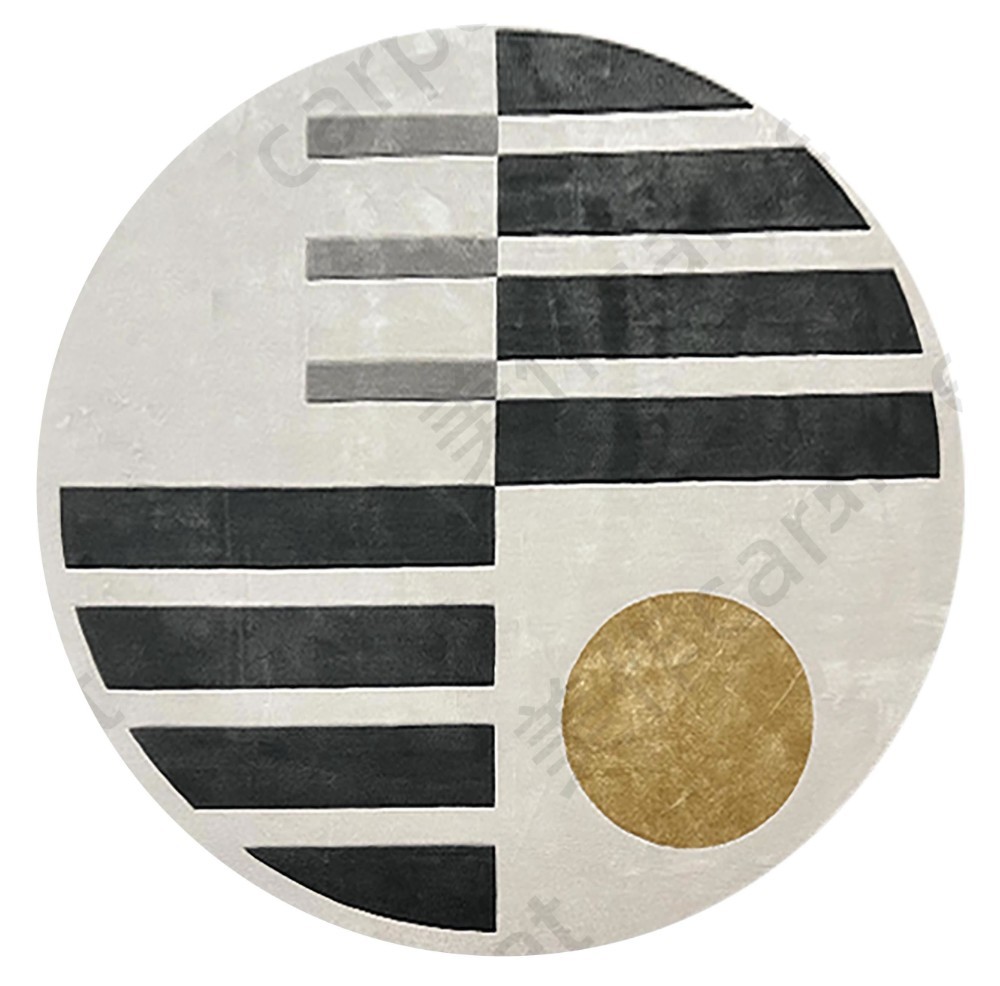Designer round rug