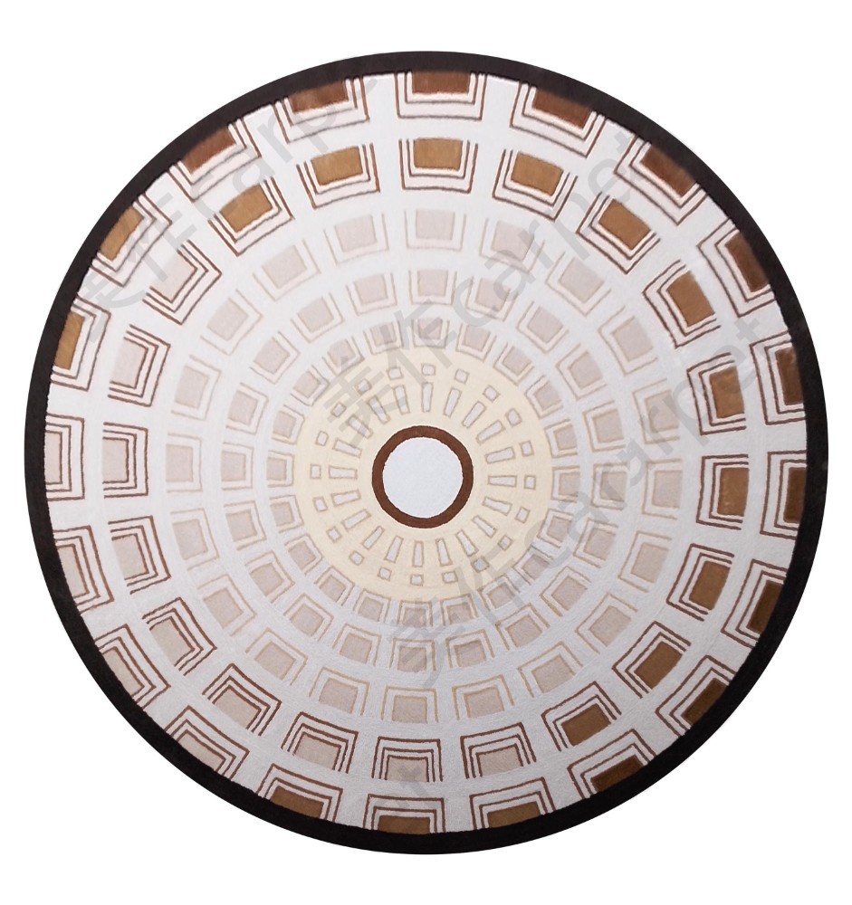 Designer round rug