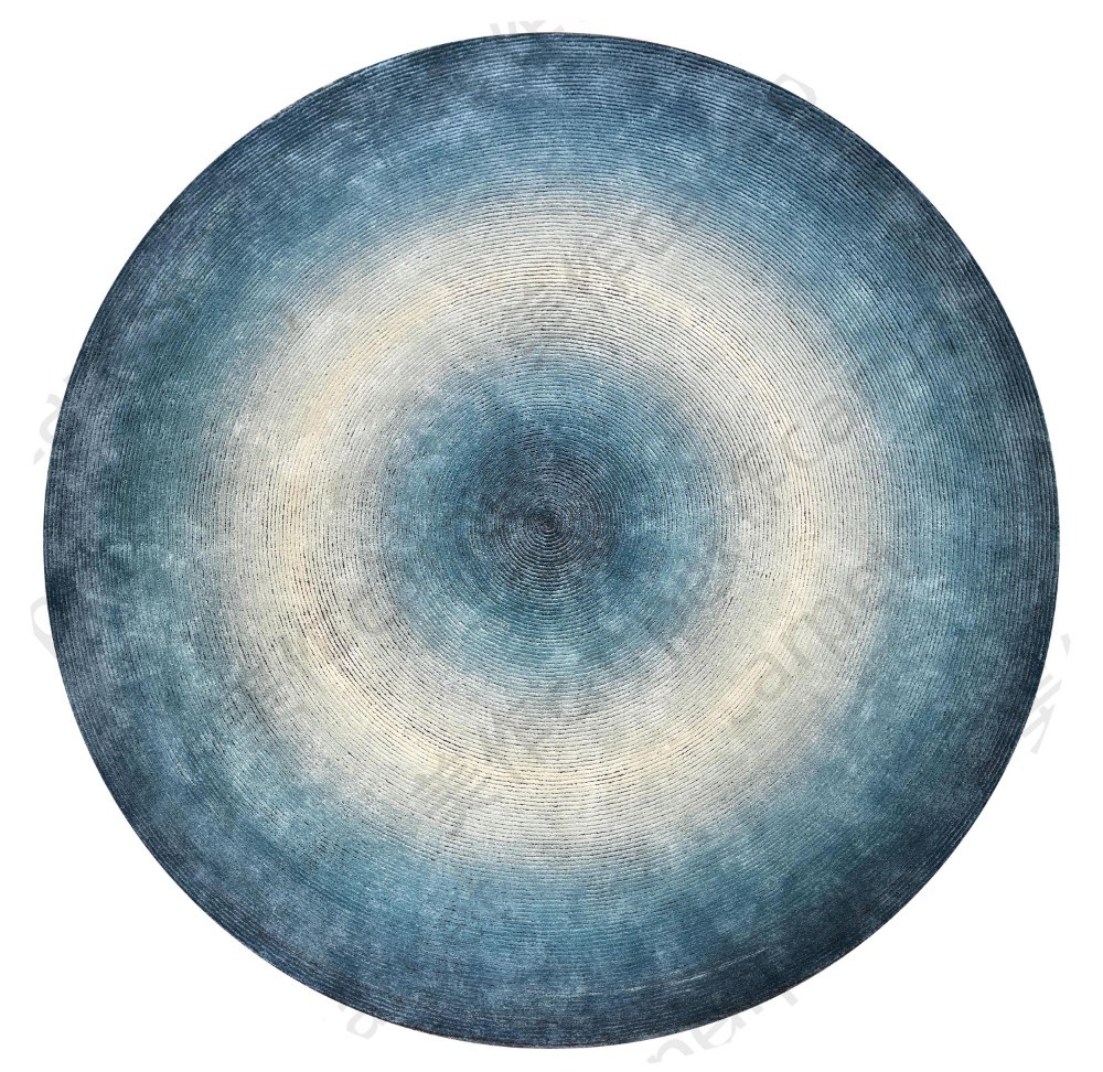 Designer round rug
