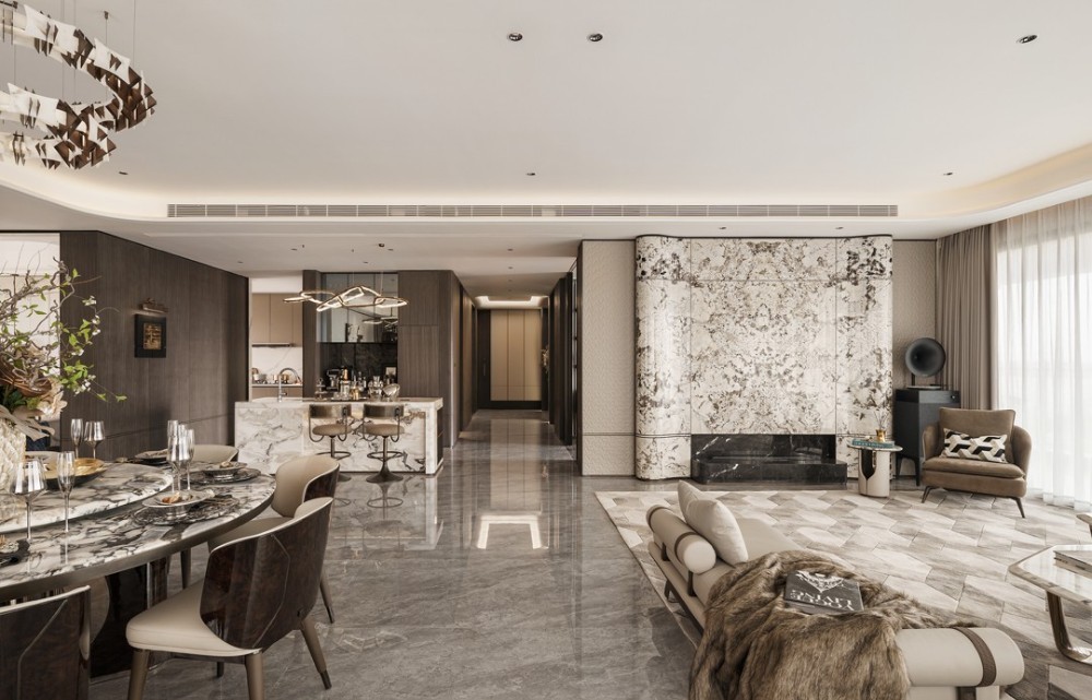 Light luxury style collocation