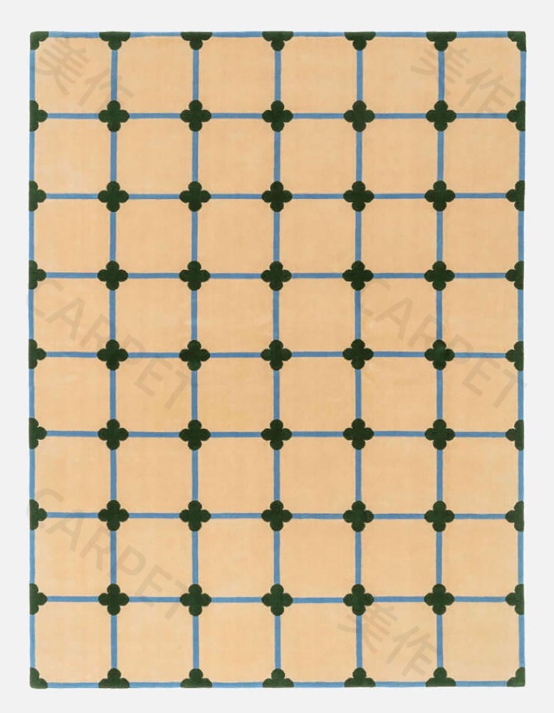 Flower Grid Big - Cream