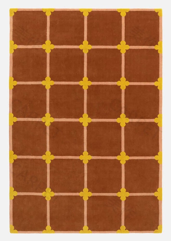 Flower Grid - Hazelnut