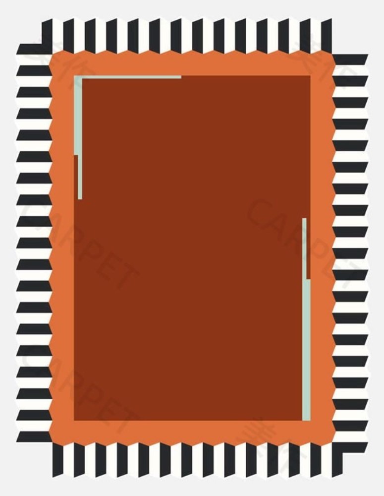 So Much Fun - Dentelle Hexagone Rug - Rouille