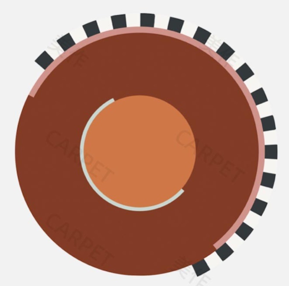 So Much Fun - Disco Rug - Rouille