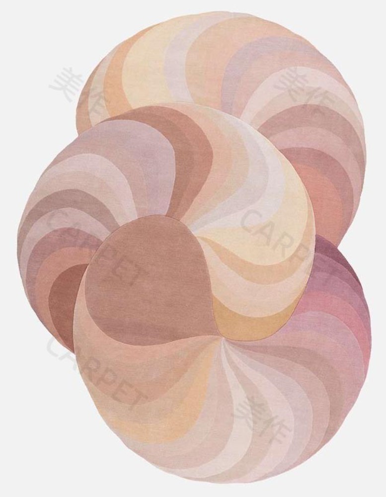 Slinkie Triple Rug - Pink