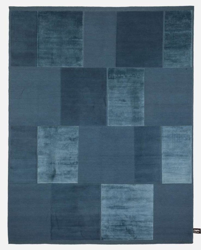 Casellario Monocromo Rug - Petrol
