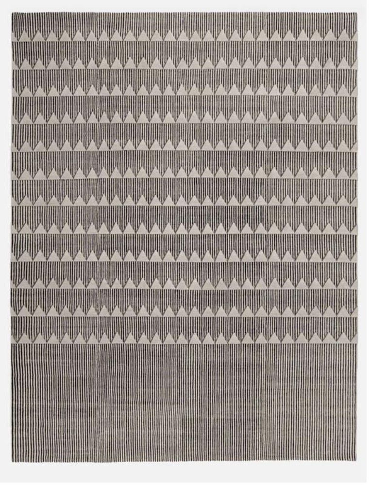 Plasterworks D Rug - Black & White