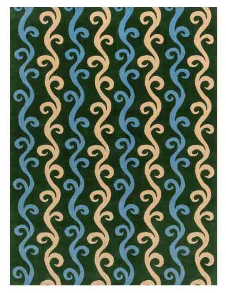 Wiggle Stripe Big - Forrest Green