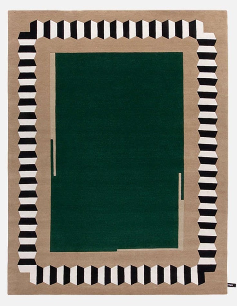So Much Fun - Plein Cadre Hexagone Rug - Vert Tranquille