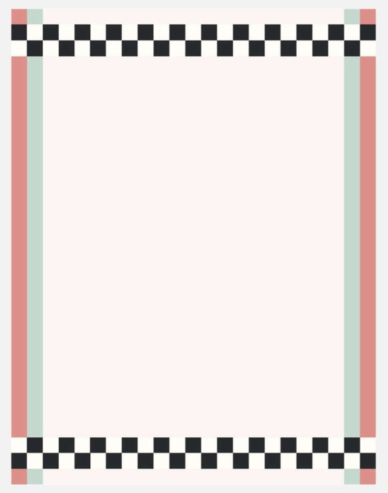 So Much Fun - Strict Rayures Carré Rug - Classic Rose