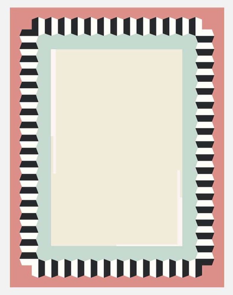 So Much Fun - Plein Cadre Hexagone Rug - Classic Rose