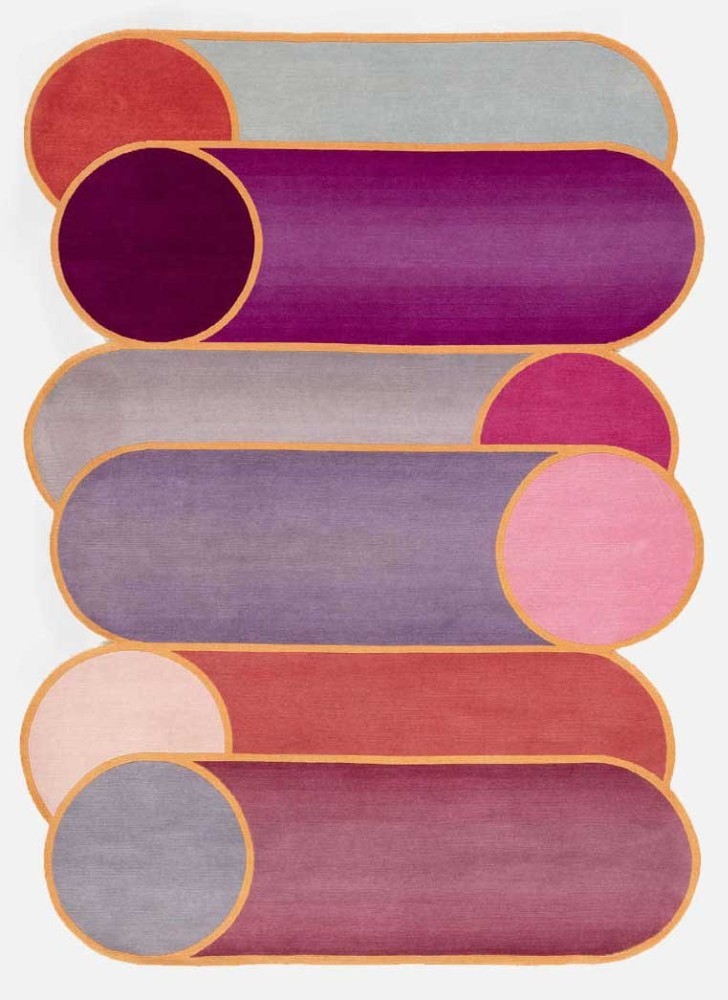 Rotazioni A Rug - Electric Pink