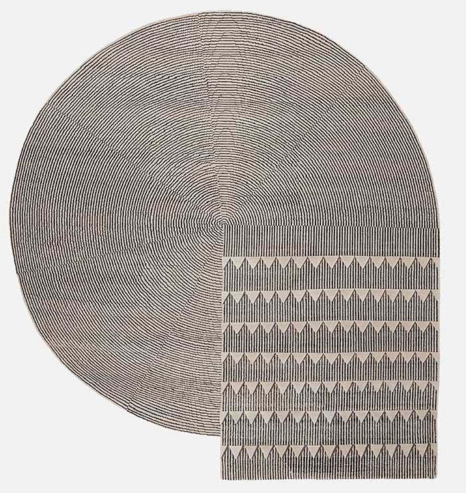 Plasterworks C Rug - Black and White