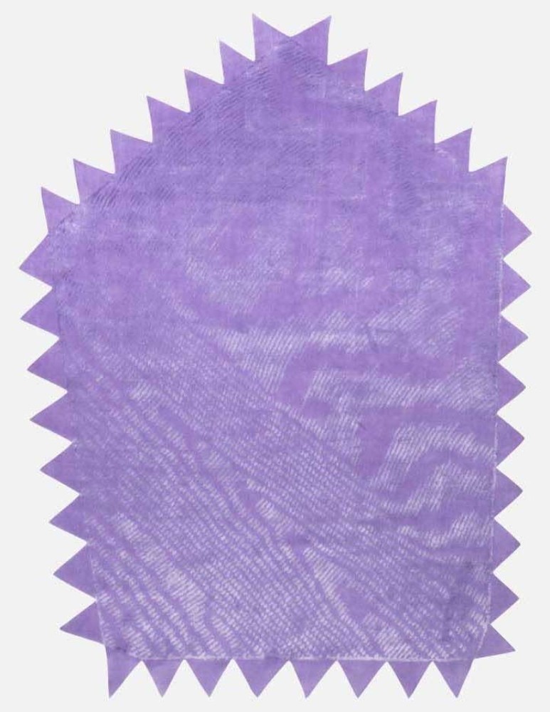 Moiré Zig Zag Lilac Rug