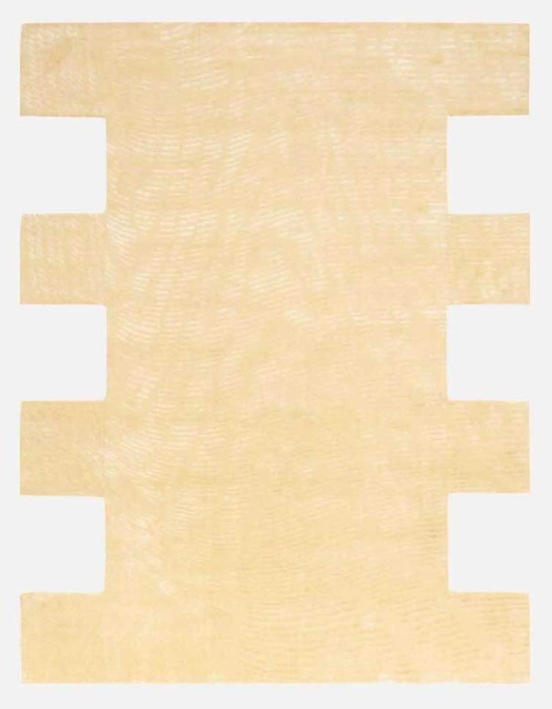 Moiré Quadratic Cream Rug