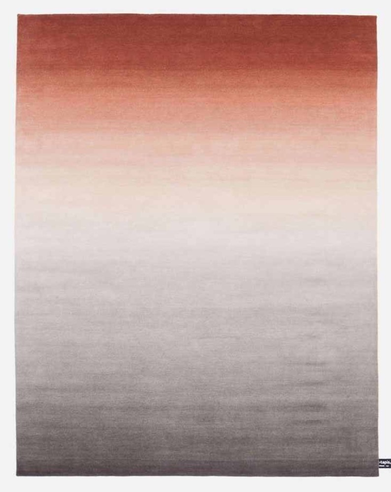 Tye 'n' Dye Bi-colour Rug - Rust Iron