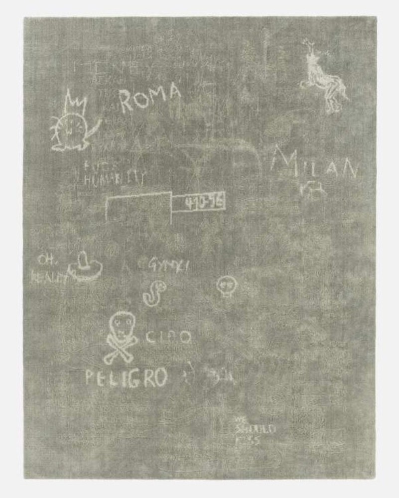 Hypercode Rectangular Rug - Lichen