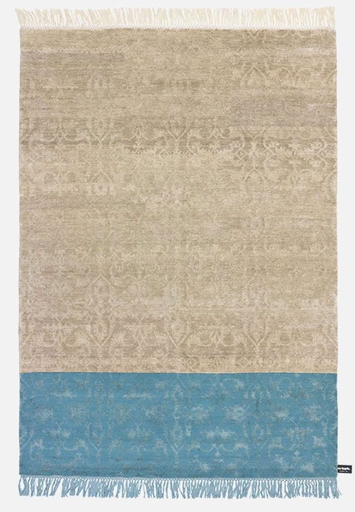 Dipped Lotto Rug - Petrol