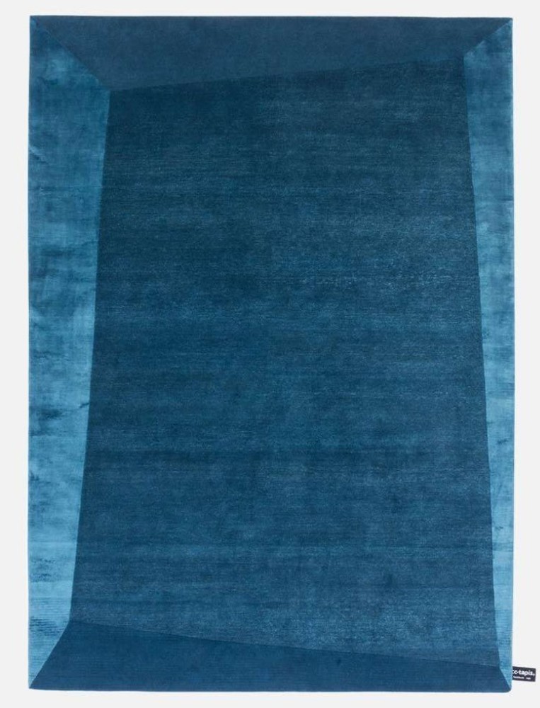 Dipped Frame Rug - Petrol