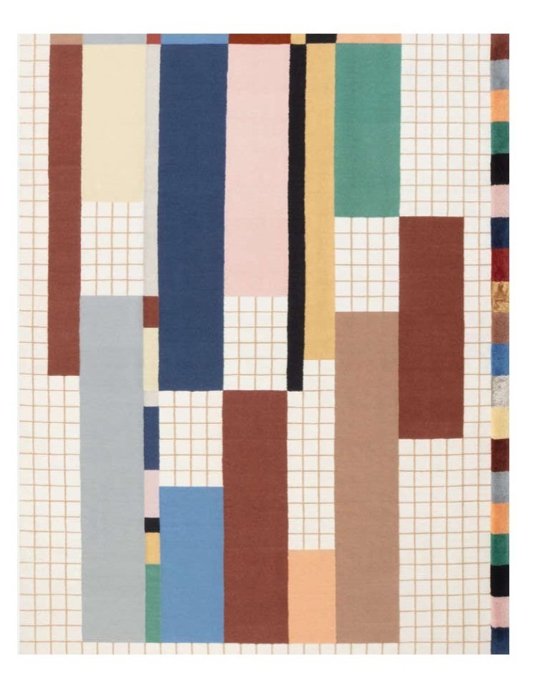 Raag Rectangular Grid One Rug