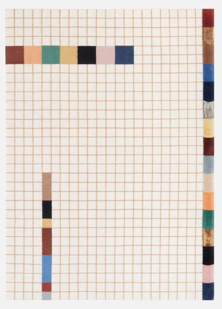 Raag Rectangular Grid Two Rug