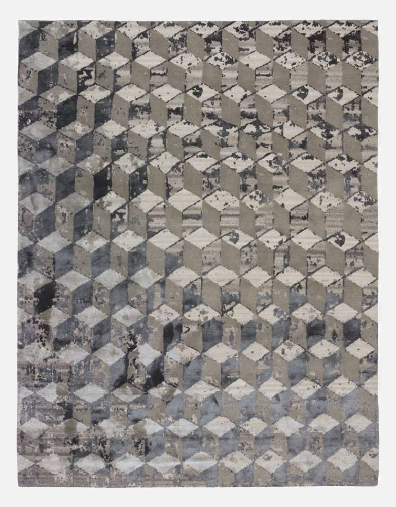 Infini Stucco Soie Rug - Sleek