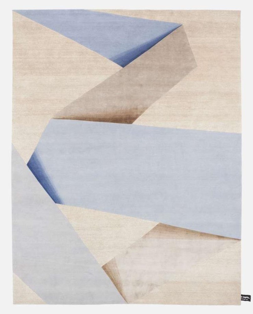 Dipped Ribbon Rug - Blue