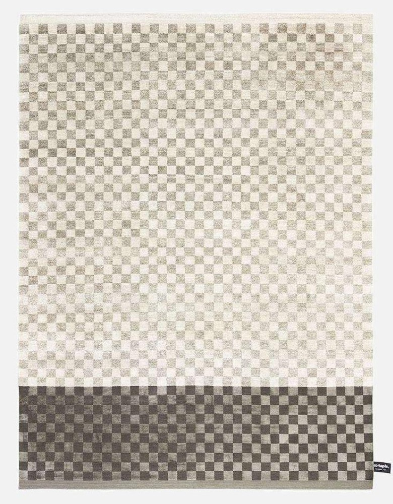 Dipped Damier Rug - Sleek