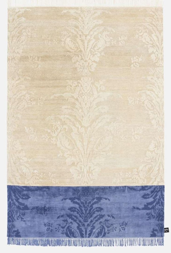 Dipped Damask Rug - Rock