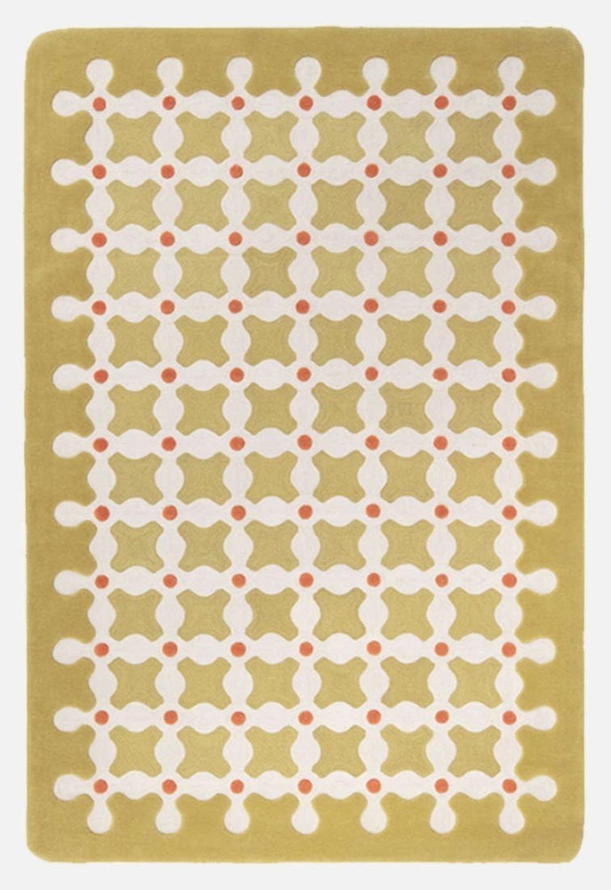 Criss Cross Rug - Mustard