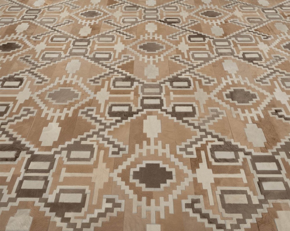 Cowhide carpet