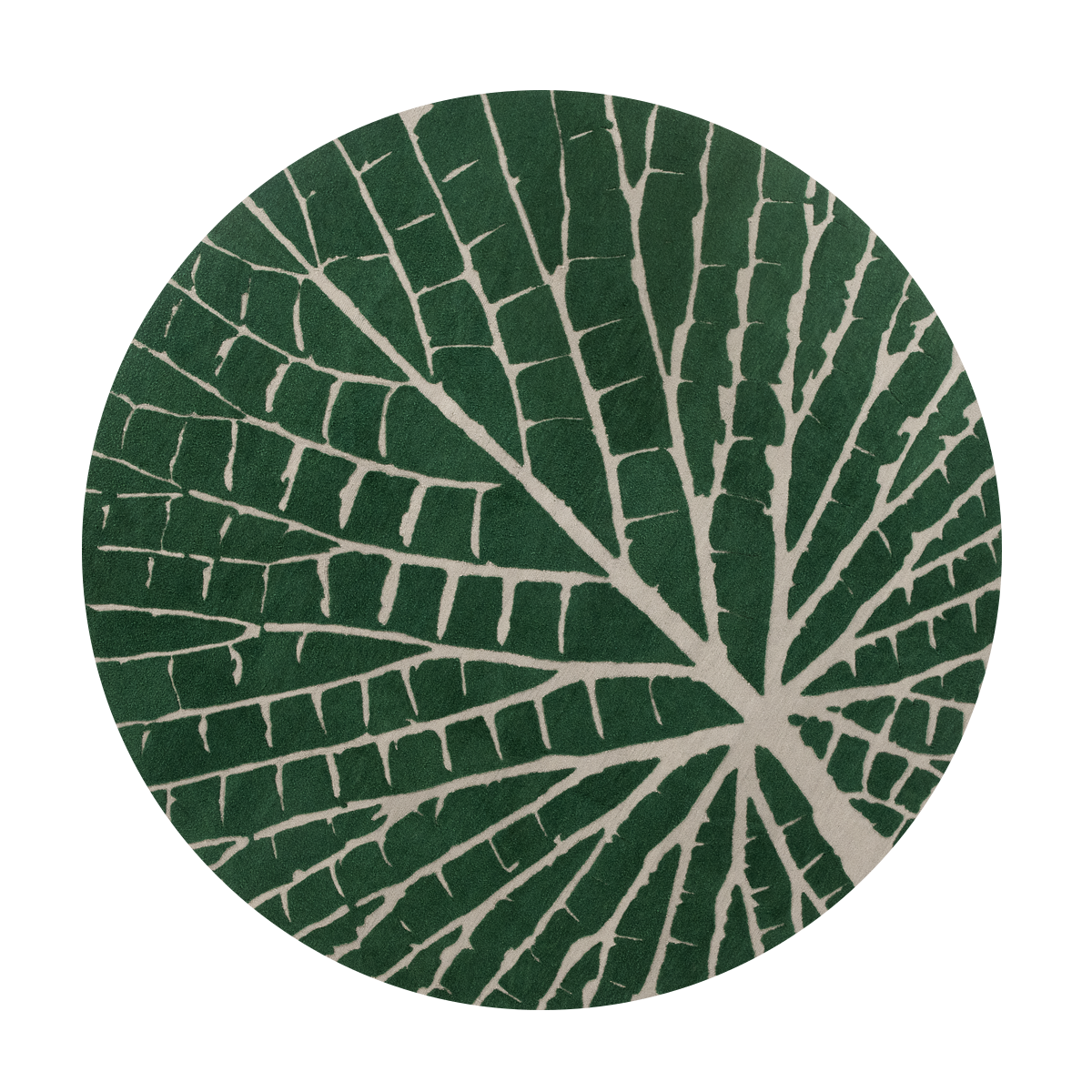 Designer round rug