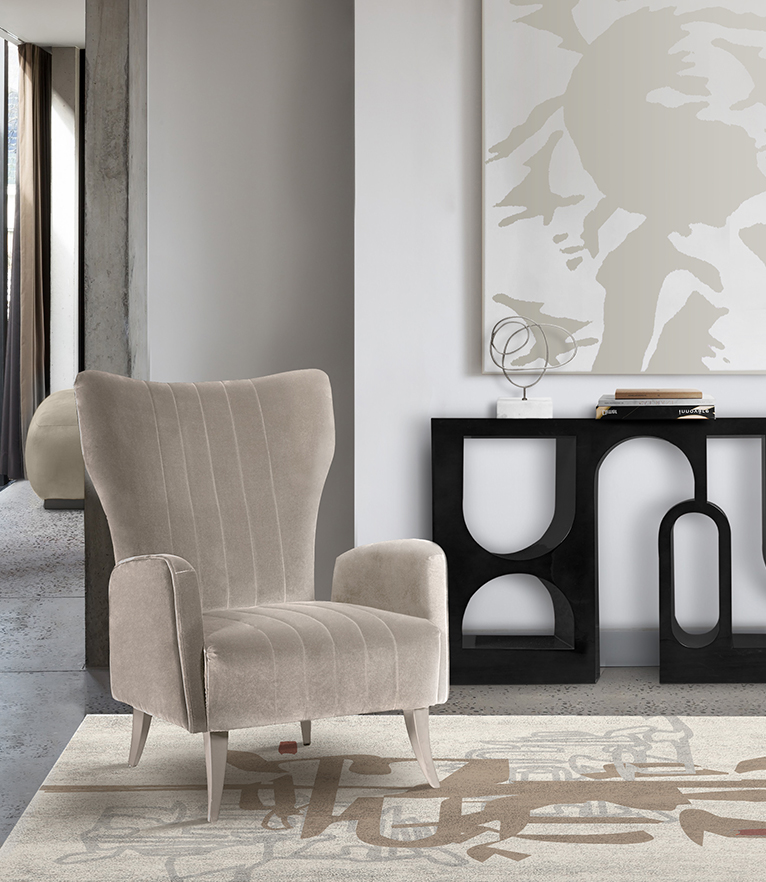 Designer round rug 
