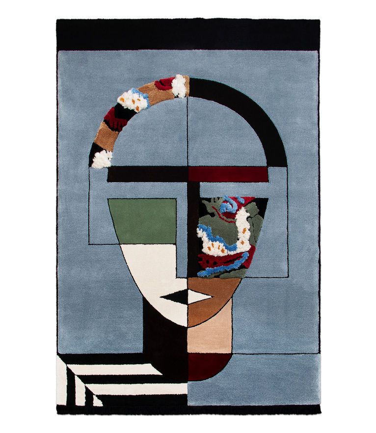 Designer round rug 