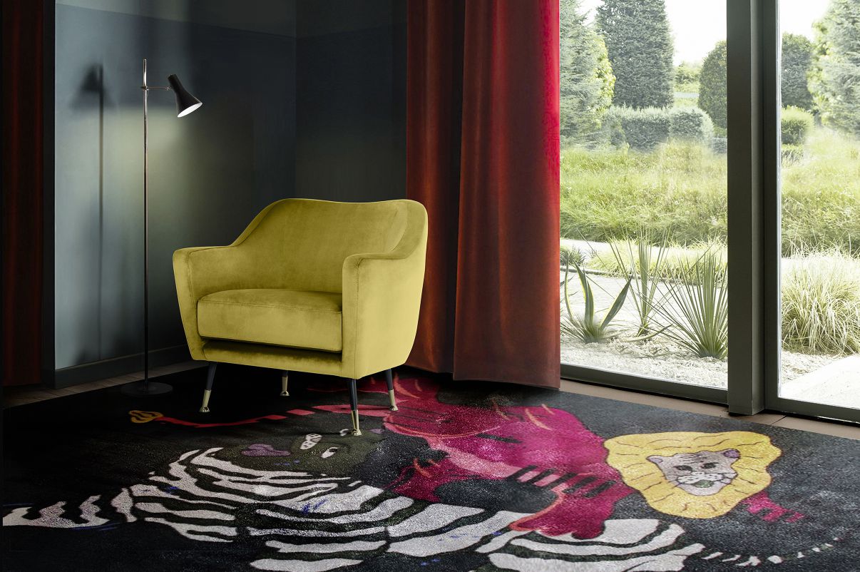 Designer round rug 