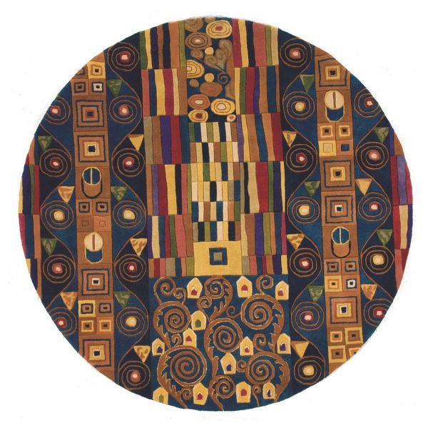 Designer round rug